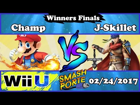 SmashPorte 1 - Champ (Mario) Vs J-Skillet (Ike) - SSB4 Winners Finals