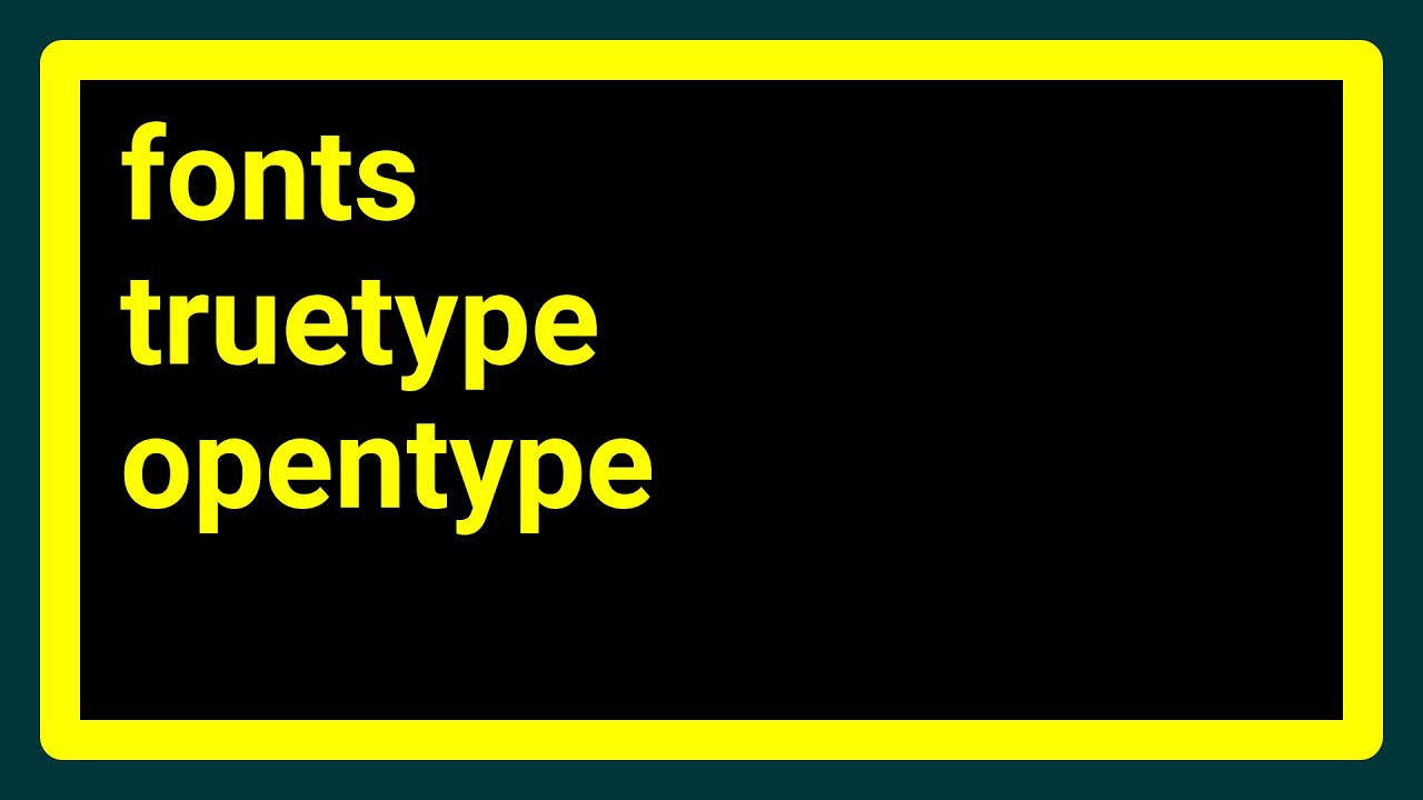 Difference between OTF (Open Type) or TTF (True Type) font formats?