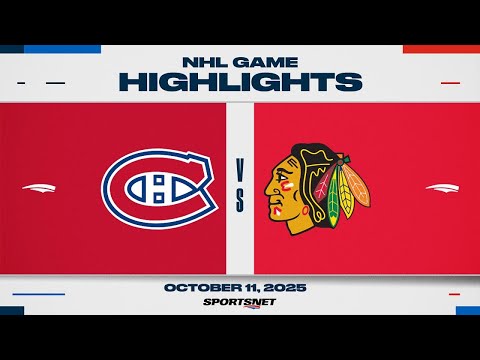NHL Highlights | Canadiens vs. Blackhawks - October 11, 2025