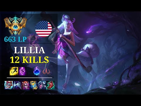 Lillia Top vs Shen - 12 kills - Dhokla NA Challenger (663 LP) Patch 11.5