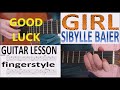 GIRL - SIBYLLE BAIER fingerstyle GUITAR LESSON
