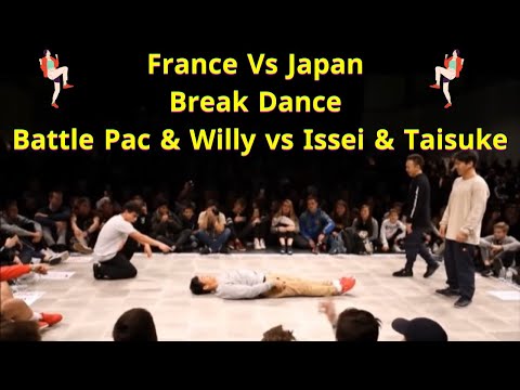 France Vs Japan Break Dance Battle Pac & Willy vs Issei & Taisuke