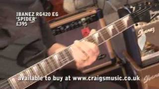 Video thumbnail for IBANEZ RG420 EG SPIDER by lcdadvert