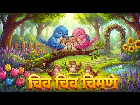 Chiv Chiv Chimni in 3D - Marathi 3D Rhymes | Marathi Balgeet Song मराठी गाणी
