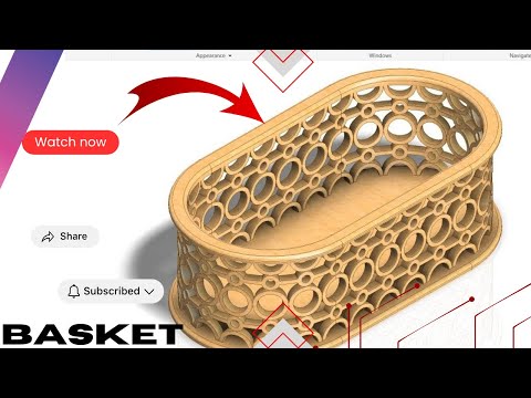 How to Model a Decorative Basket in Autodesk Inventor | Circular Pattern, Mirror & Bend Tutorial