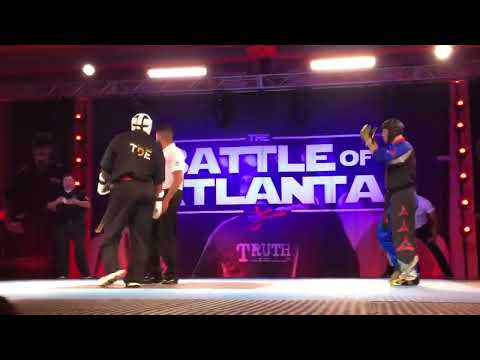 Ross Levine vs Kam Dawson - Point Fighting at the Battle of Atlanta Sport Karate Tournament