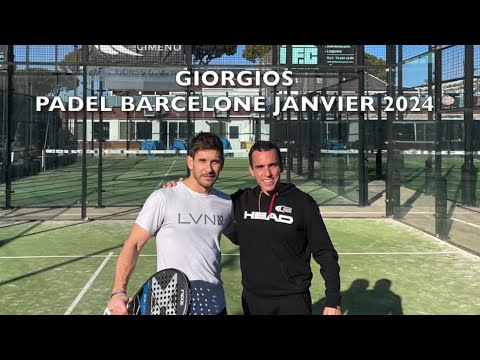 George en stage de padel à Barcelone