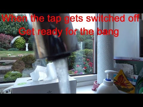 How to stop a water hammer noise in your pipes