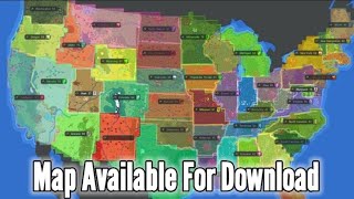World Box USA Map Available For Download With Tutorial | Android And Steam!