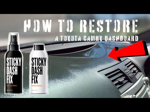 How to Restore a STICKY or CRACKED Toyota Camry Dashboard