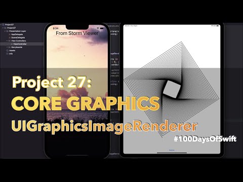 Project 27: Core Graphics | UIGraphicsImageRenderer | 100 Days Of Swift