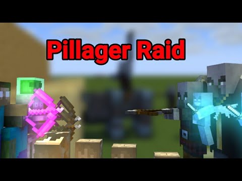 Monster school Pillager Raid - Minecraft Animation
