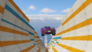 GTA Downhill Mega Ramp Gameplay 4K (Free To Use)