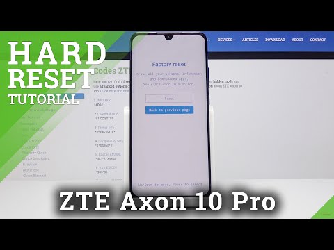 How to Hard Reset ZTE Axon 10 Pro – Wipe Data / Screen Lock Bypass