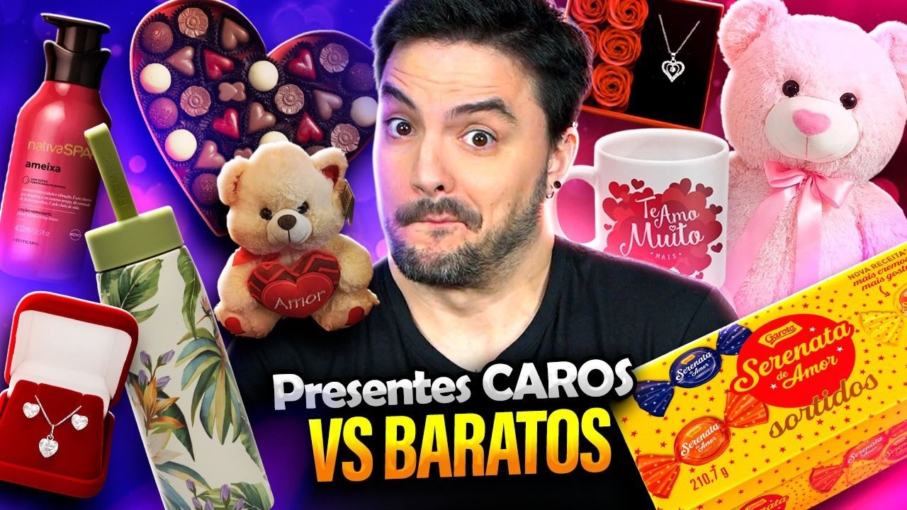 BATALHA DE PRESENTES DO DIA DOS NAMORADOS! CARO VS BARATO