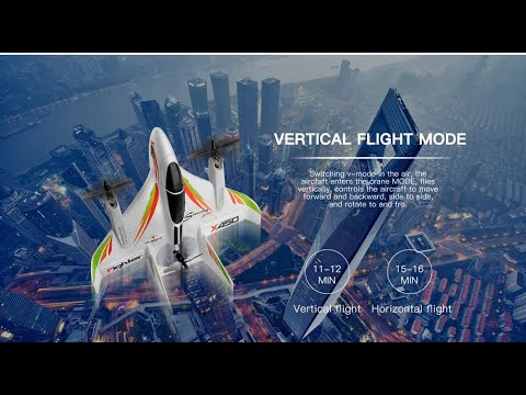 #0374 WLtoys XK X450 RC Airplane 6CH Brushless Plane 2.4G Radio Control Glider Fixed Wing Aircraft