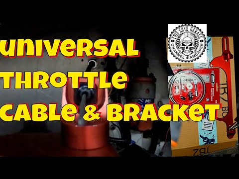 amazon throttle cable installation & billet aluminum throttle bracket this guy's garage