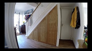 Oak under stair storage!