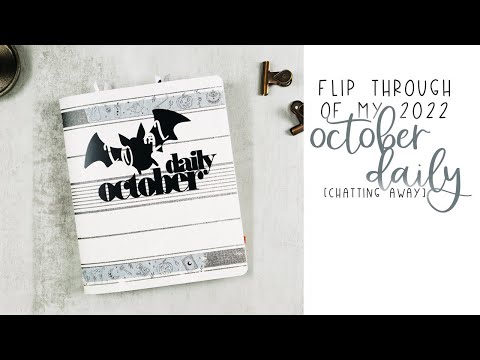 Flipping through my finished October Daily 2022 Project