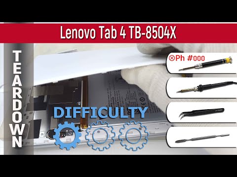 Wie man 📱 Lenovo Tab 4 TB-8504X zerlegt