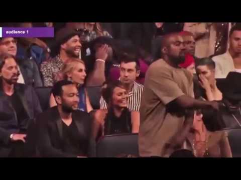 Kanye West Dancing in Front of Twenty One Pilots and Halsey