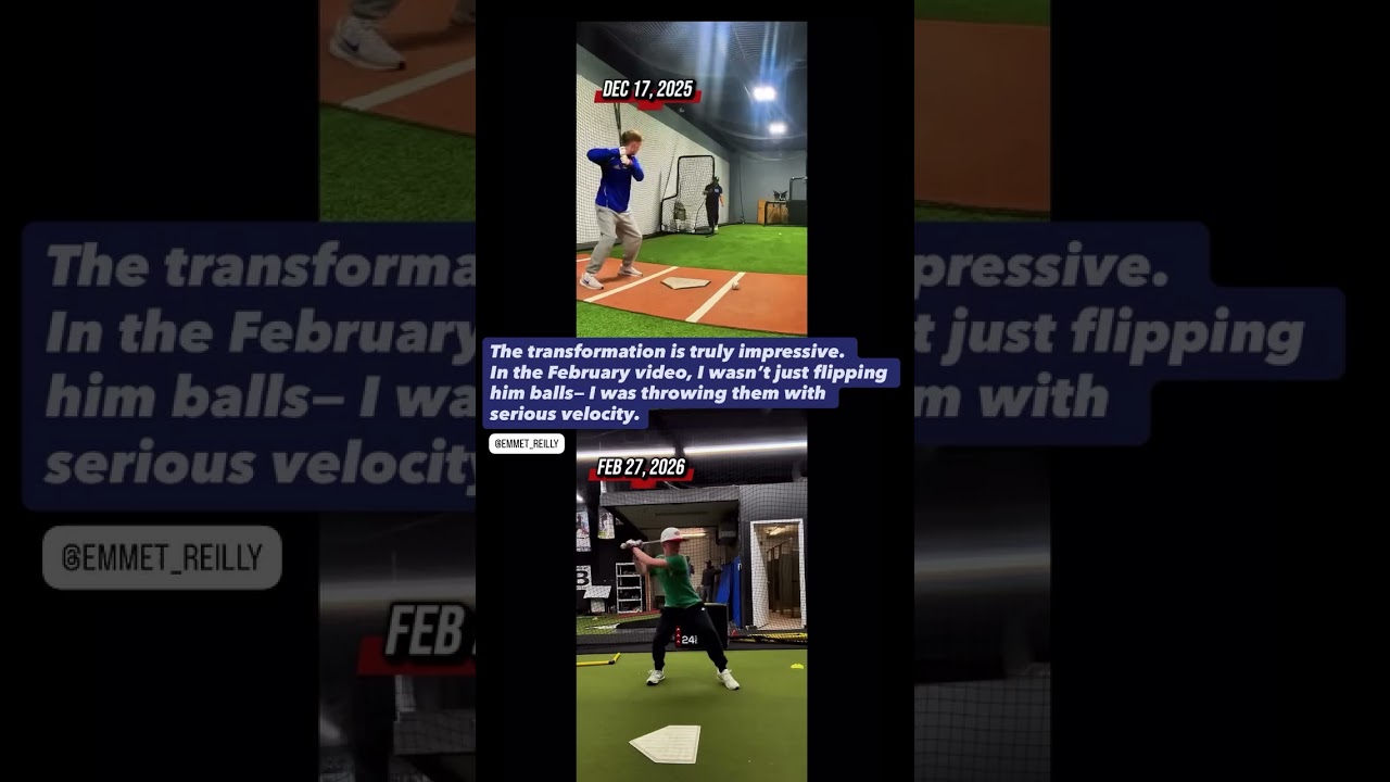 EMMET’S SWING TRANSFORMATION — 72 DAYS APART: Swipe to see exactly what changed. 👉👉