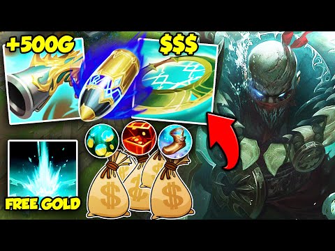 Pyke but I earn gold 4 times faster than the enemies (MONEY PRINTER PYKE)