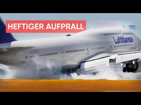 Lufthansa-Jumbo muss nach harter Landung durchstarten
