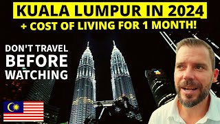 KUALA LUMPUR, MALAYSIA! 🇲🇾 KUALA LUMPUR COST OF LIVING 💵 (Watch Before Coming) KLCC