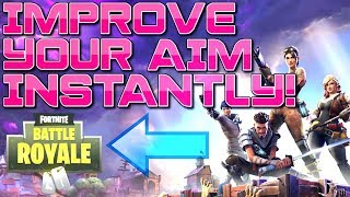 How to INSTANTLY Get Better Aim in FORTNITE! (Battle Royale Tips and Tricks + Improve Accuracy)