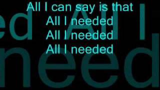 Alex Wolff All I needed with lyrics