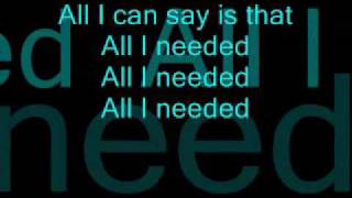 Alex Wolff All I needed with lyrics