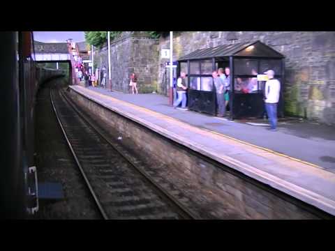 Passing through Marsden station behind DRS 37s