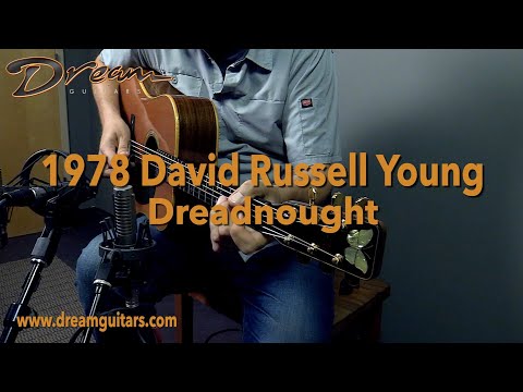 1978 David Russell Young Dreadnought, Indian Rosewood/Cedar image 26