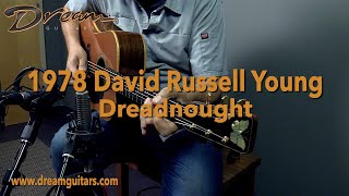 Video thumbnail for 1978 David Russell Young Dreadnought, Indian Rosewood & Cedar by Dream Guitars