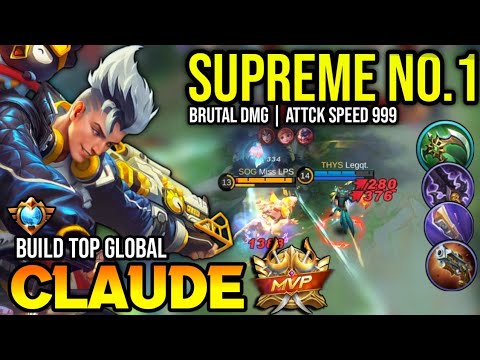 CLAUDE BEST BUILD 2023 | TOP GLOBAL CLAUDE GAMEPLAY | MOBILE LEGENDS✓