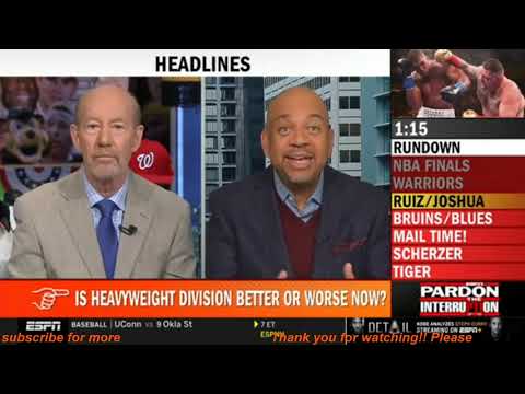 [FULL] Pardon The Interruption 06/03/2019 | Michael Wilbon "reacts to" Warriors win or Raptor lose?