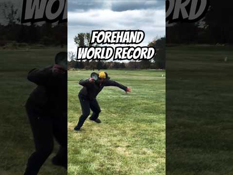 Ryan Sheldon DESTROYS the current disc golf forehand world record