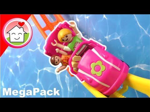 Playmobil Film deutsch - Familie Hauser im Freizeitpark - Mega Pack Video für Kinder