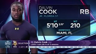 2017 NFL Draft Rd 2 Pk 41 | Minnesota Vikings Select RB Dalvin Cook