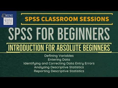 04. #SPSS Classroom | Introduction to SPSS for Beginners