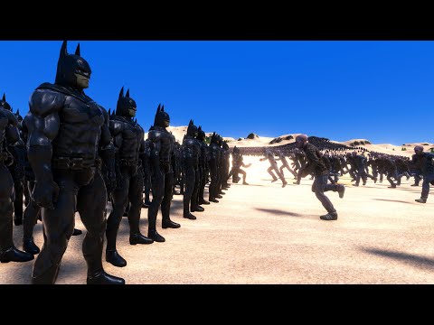 200 BAT MAN Vs 22,000 RUNNER ZOMBIES ULTIMATE EPIC BATTLE SIMULATOR UEBS