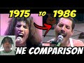 Bohemian Rhapsody Side By Side Comparison From 1975 1986 REACTION Queenreaction