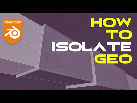 Blender tip: how to isolate geo for easy access