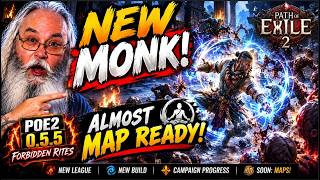 MY NEW MONK IS ALMOST READY FOR MAPS! 🥋💥 | PoE2 0.5.5 Forbidden Rites