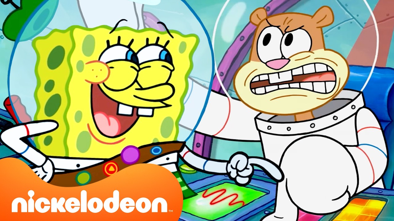SpongeBob | 60 Menit SpongeBob Meninggalkan Bikini Bottom 👋 | Nickelodeon Bahasa