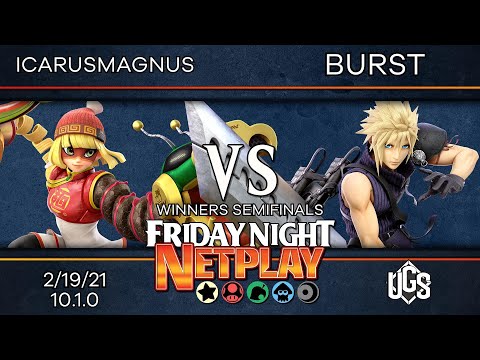 Friday Night Netplay #40 - Winners Semifinals - IcarusMagnus(Min Min) Vs. Burst(Cloud)