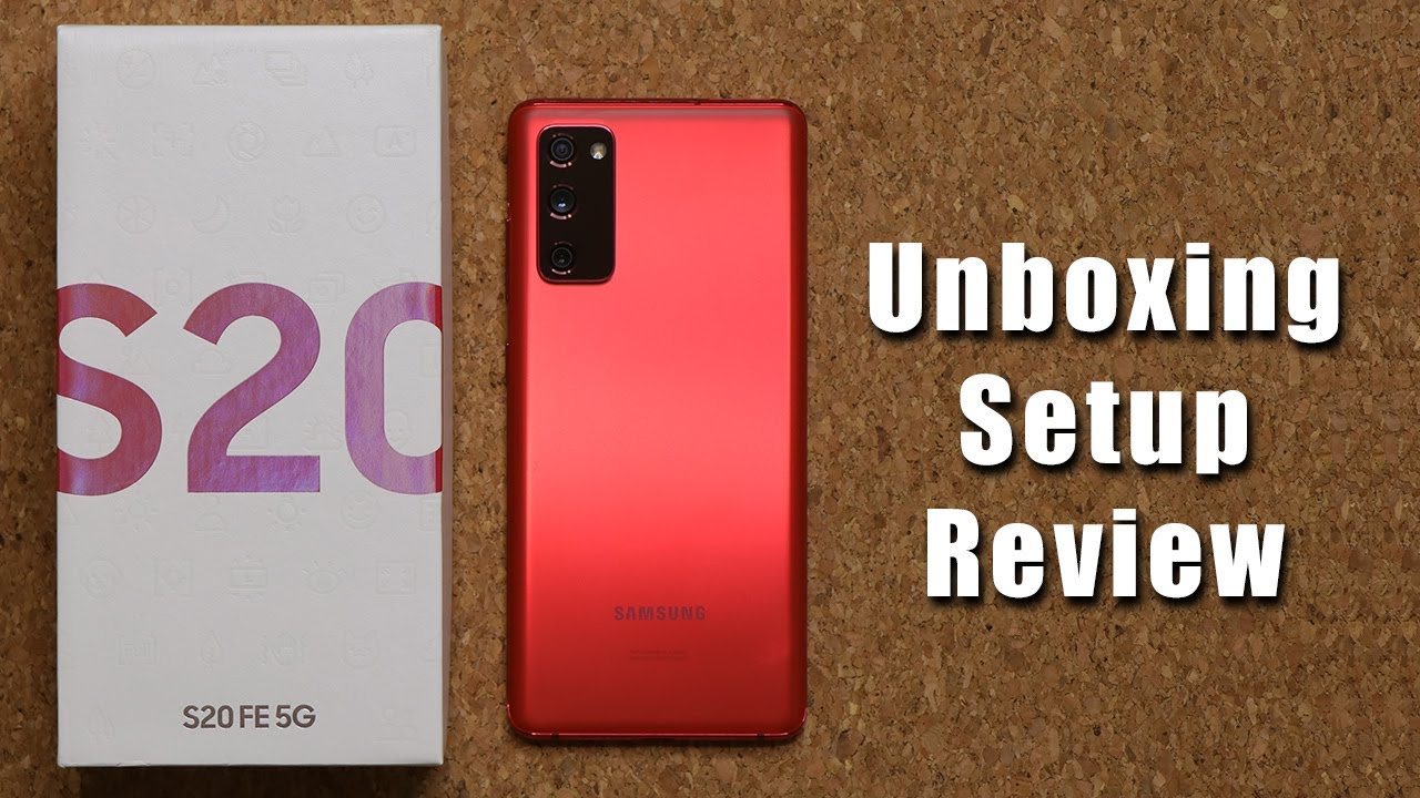 Samsung Galaxy S20 FE - Unboxing, Setup and Initial Review (Red Color)