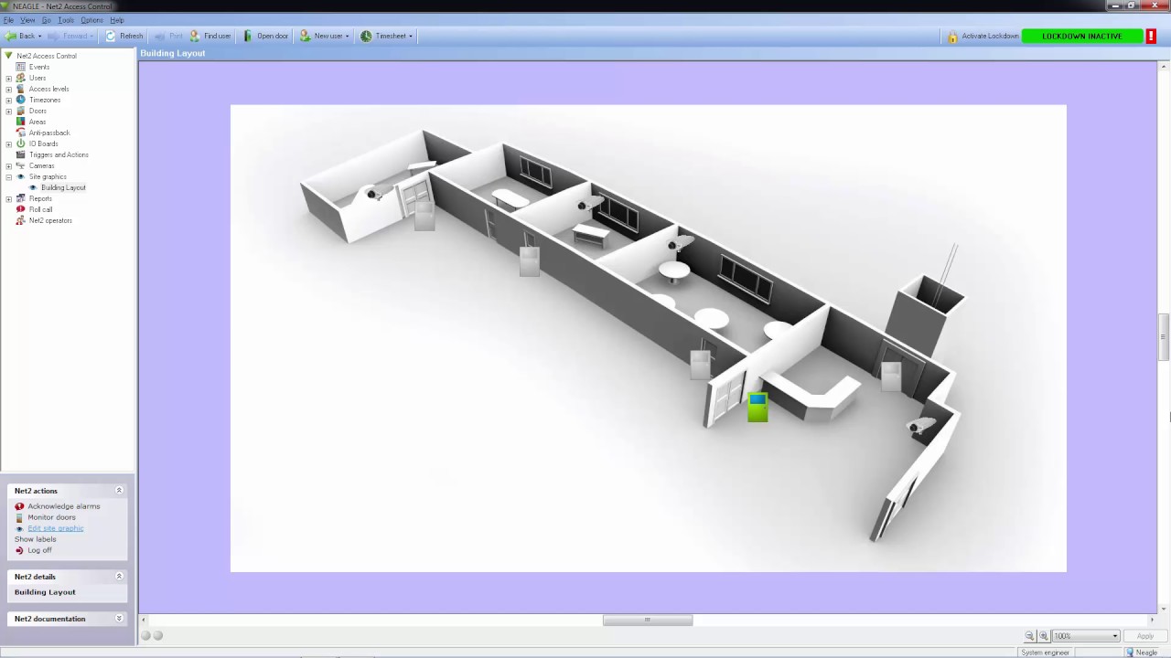 Net2 Software - Site graphics