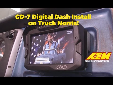 AEM CD-7 Dash Installation on Car Craft's Truck Norris C10!